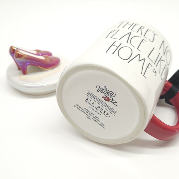 Halloween Rae Dunn Mug Wizard of Oz Dorothy Red Shoe Topper Double Sided - Picture 6 of 7
